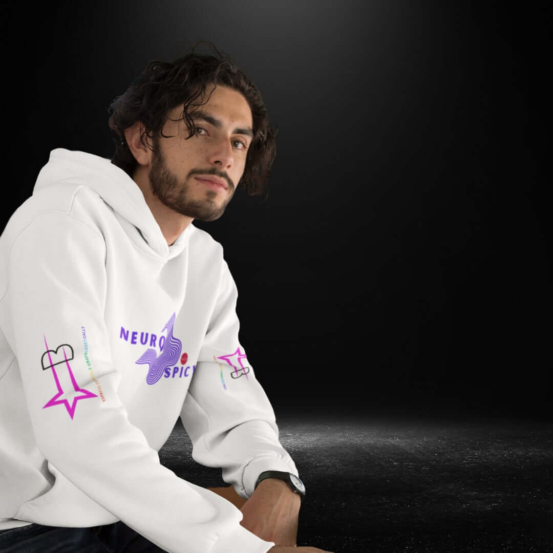 Neuro Spicy White Hoodie