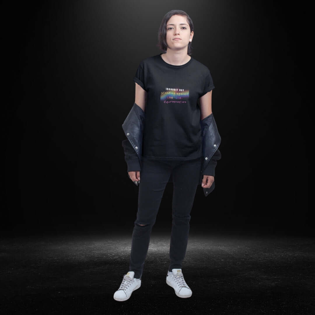 IDAHOBIT Day Black Tee - LGBTQIA+ Awareness Days 