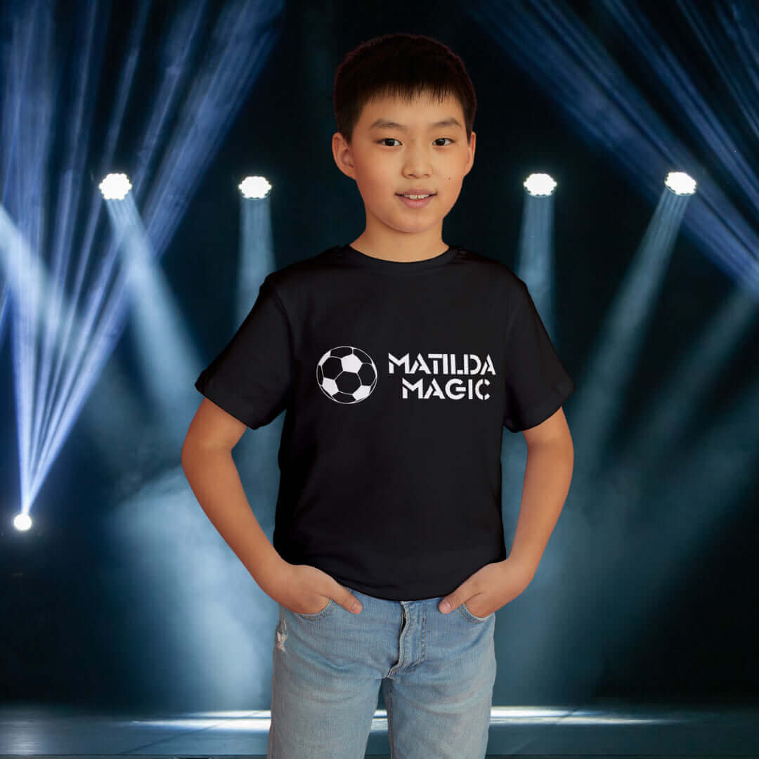 Matilda Magic Black Tee - Matildas Kids Tees