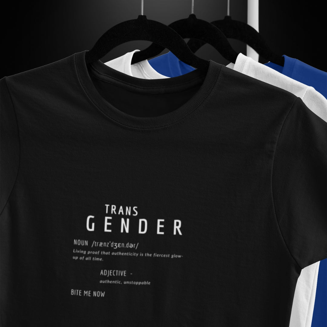 Transgender Black Definitions Tee - Definitions Collection - Bite Me Now