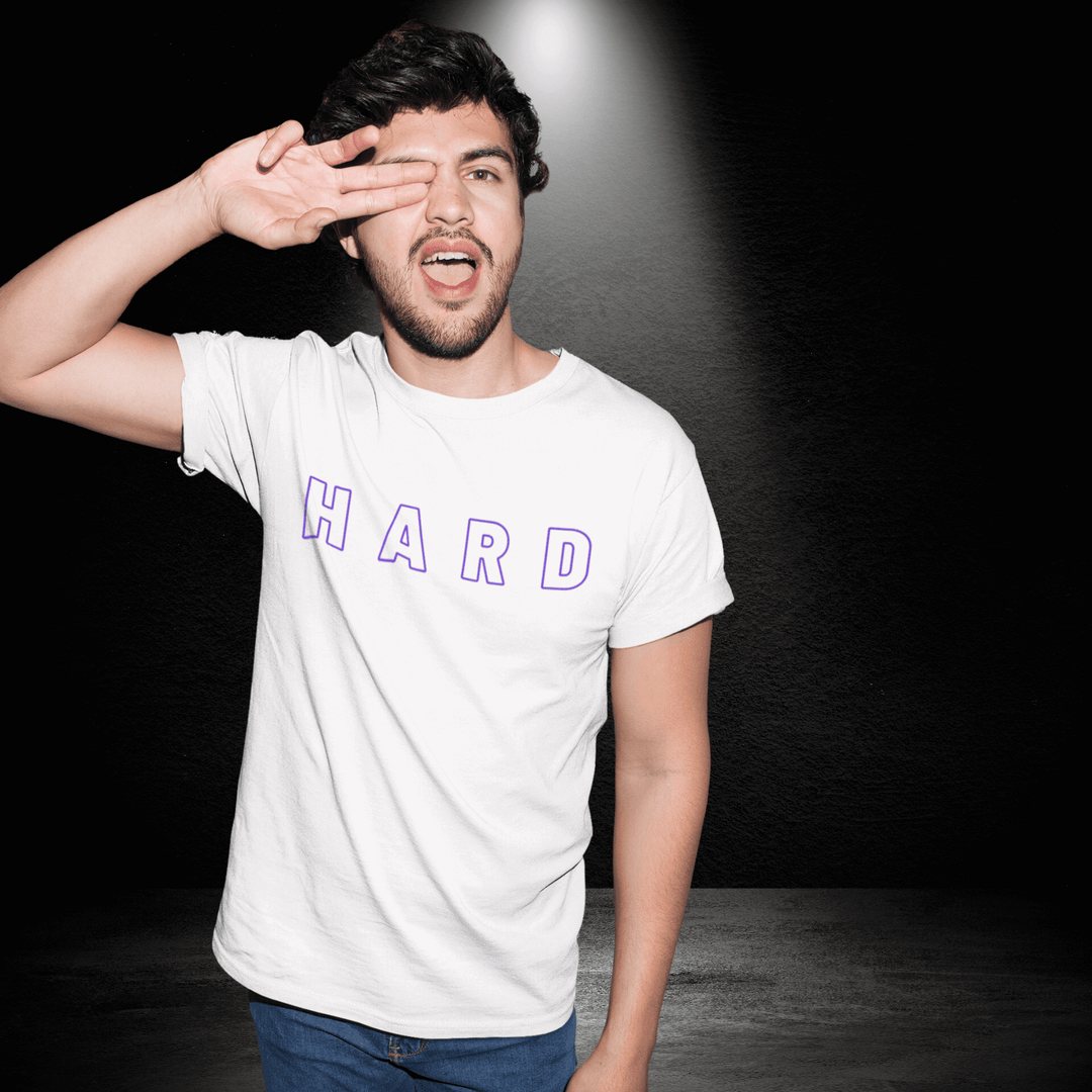 Hard White Tee - Bite Me Now All Products 