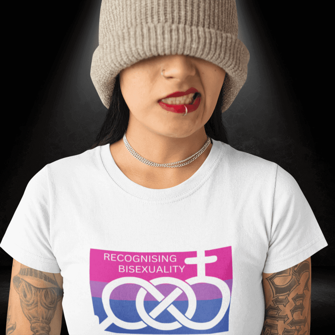 Bisexual Visibility Day White Tee - Bisexual Pride Apparel | Bisexual Pride Apparel