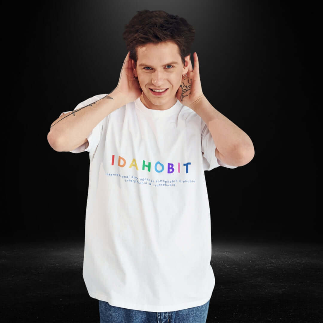 IDAHOBIT Day White Tee - LGBTQIA+ IDAHOBIT Day Tees