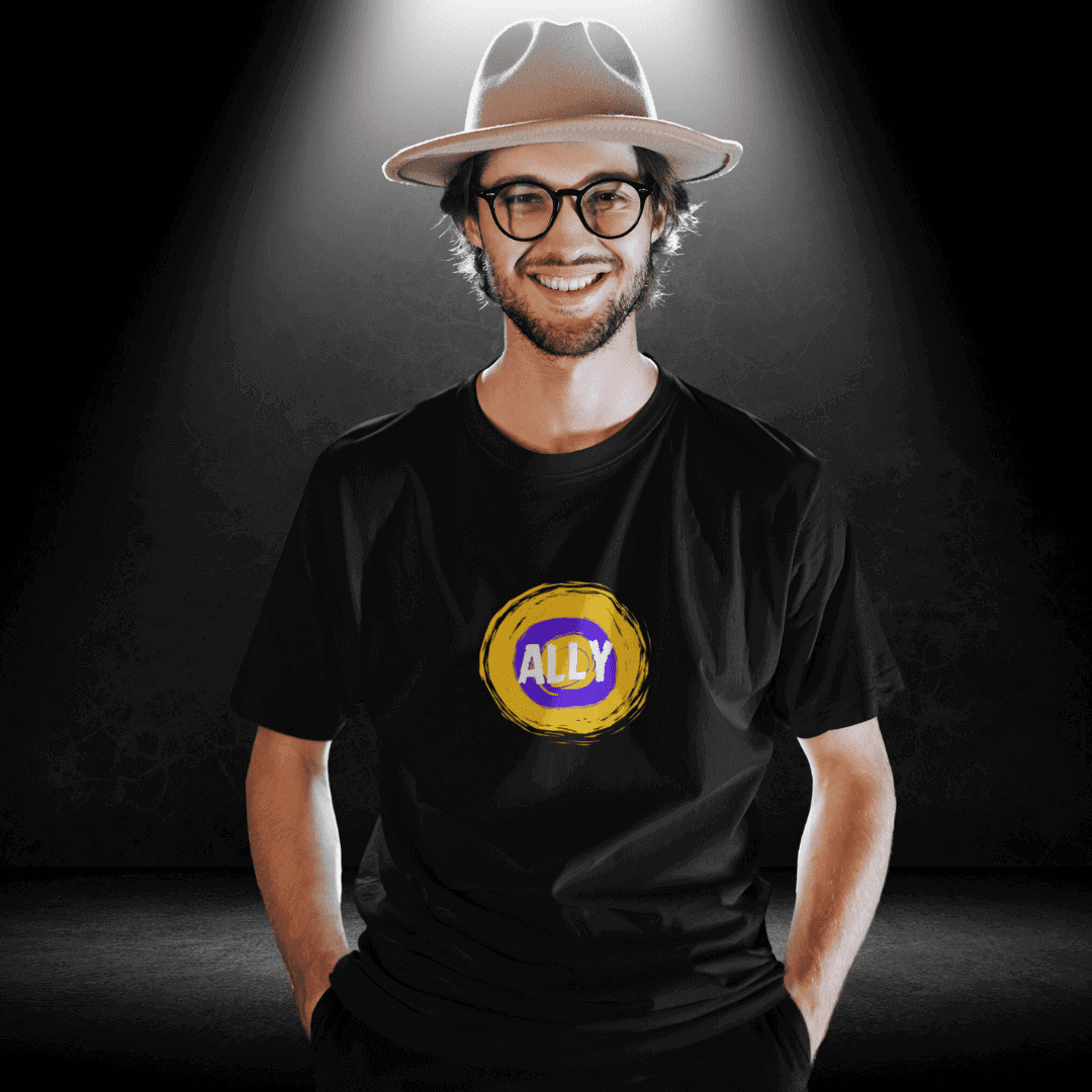 Intersex Ally Black Tee - Intersex Pride Apparel Australia