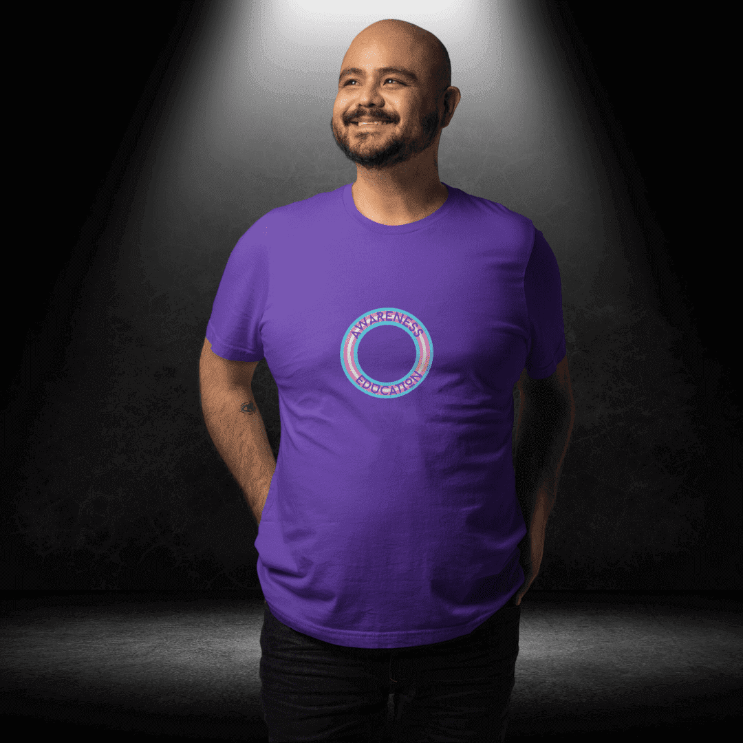 Transgender Awareness Week Purple Tee - LGBTQIA+ Transgender Awareness Week Tees
