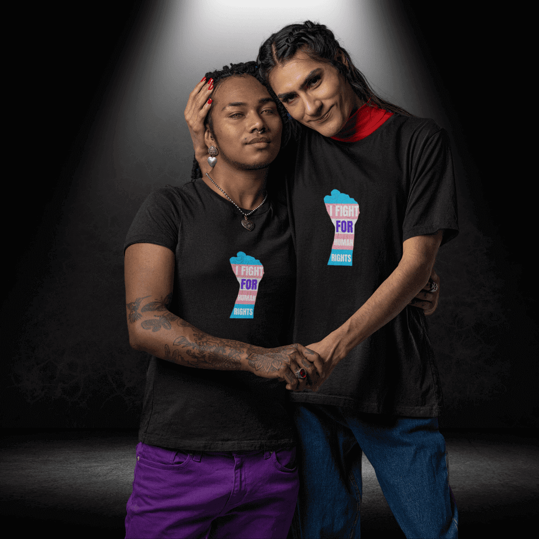 Transgender Black Tee - LGBTQIA+ Transgender Day of Visibility Tees