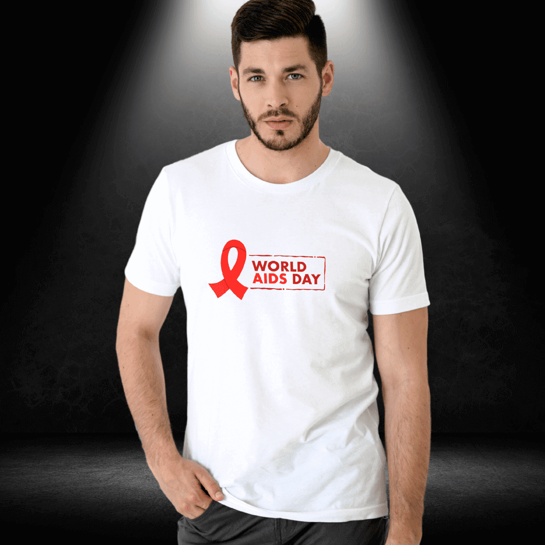 World Aids Day White Tee - World AIDS Day Tees