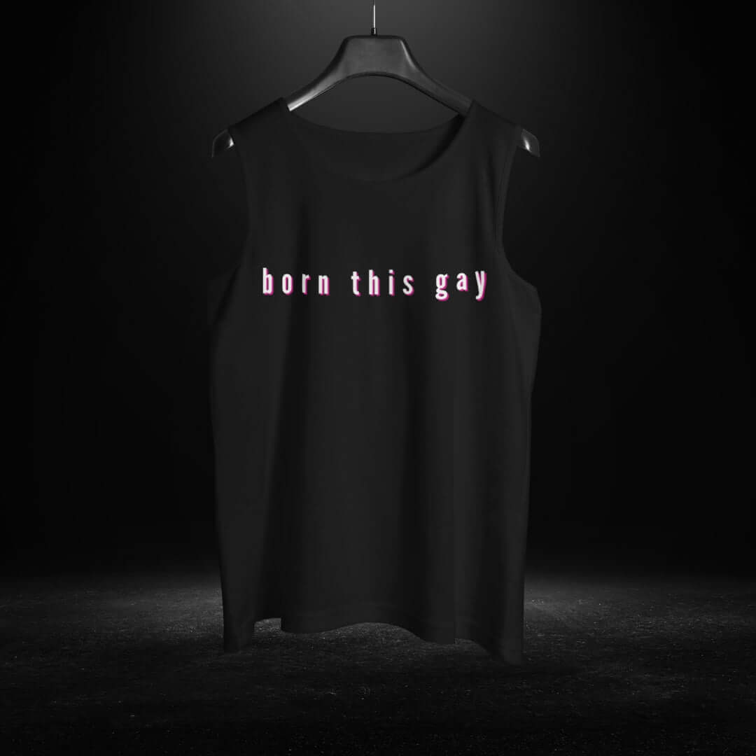 Born This Gay Black Tank 