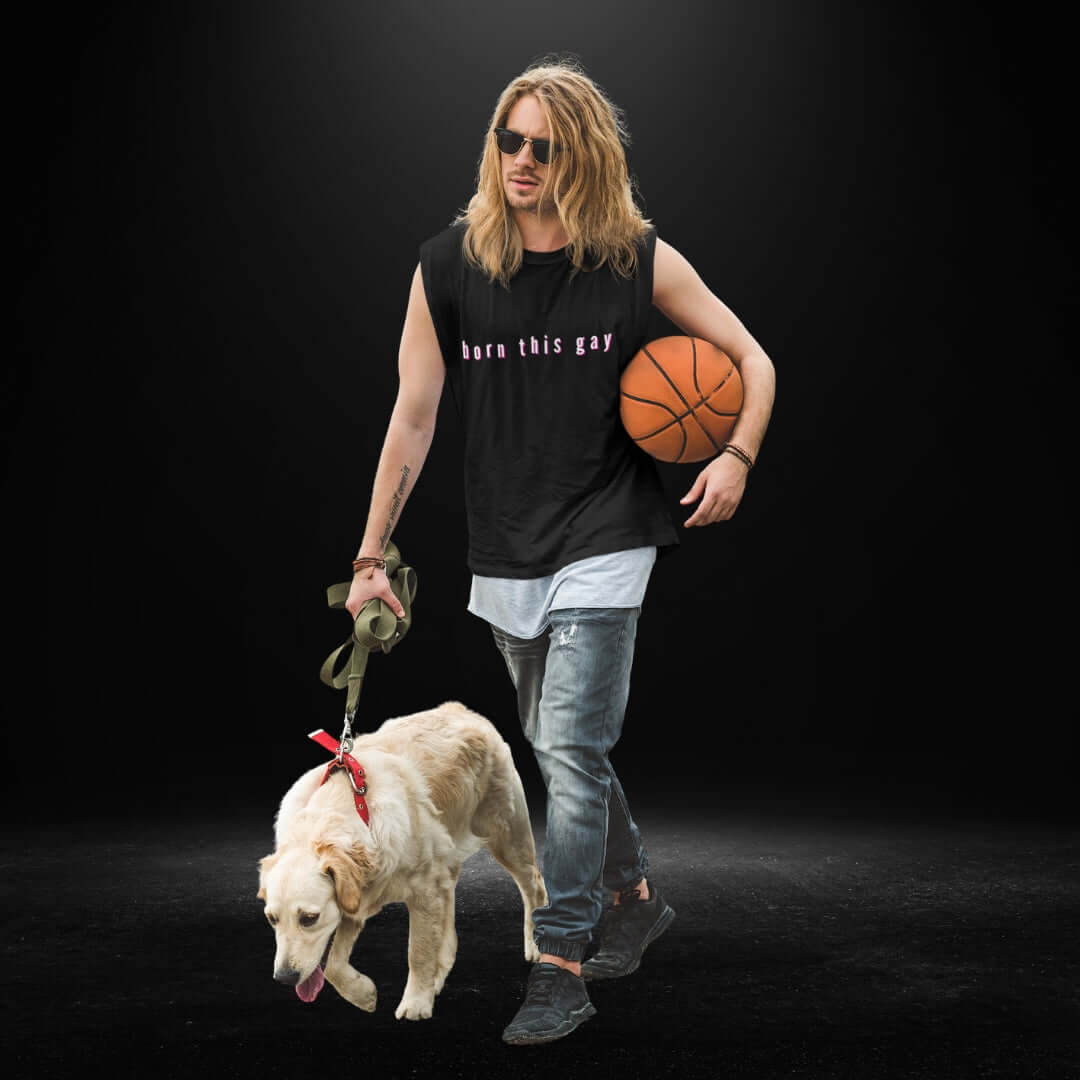 Born This Gay Black Tank 