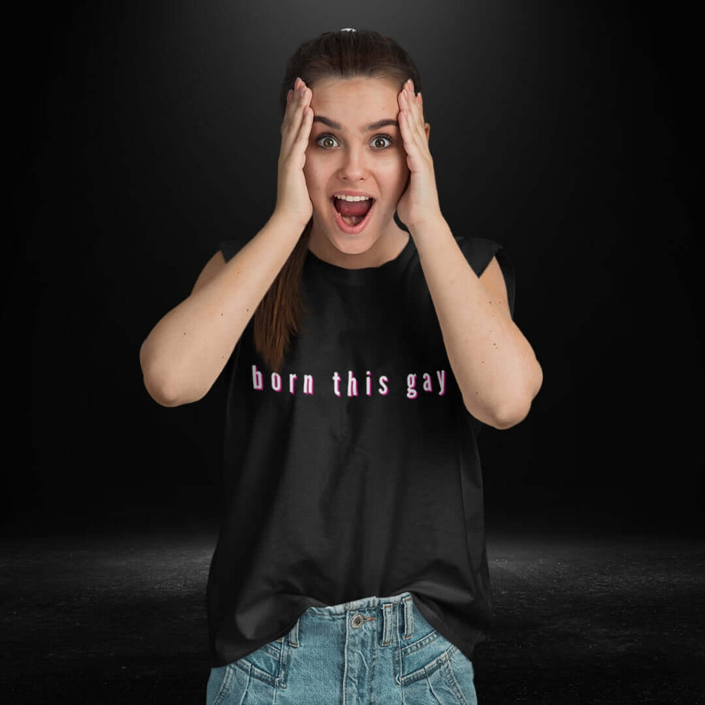 Born This Gay Black Tank 