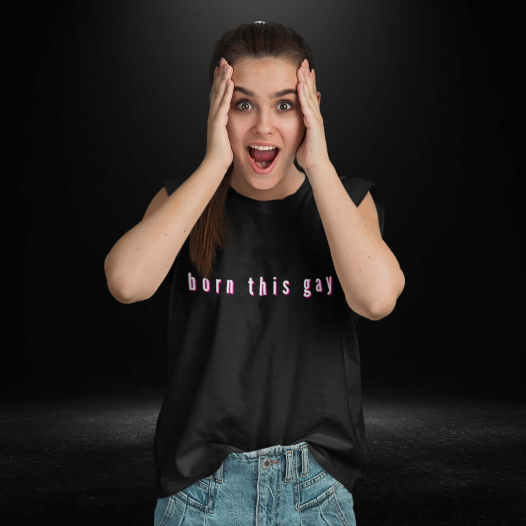 Born This Gay Black Tank 