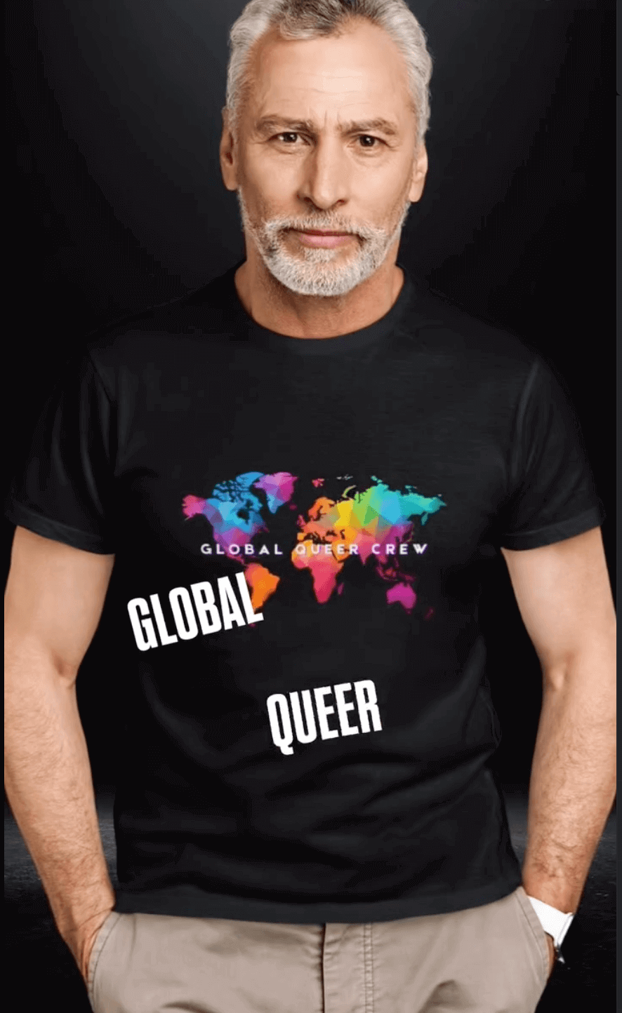 IG Post Global Queer Crew Black Tee 