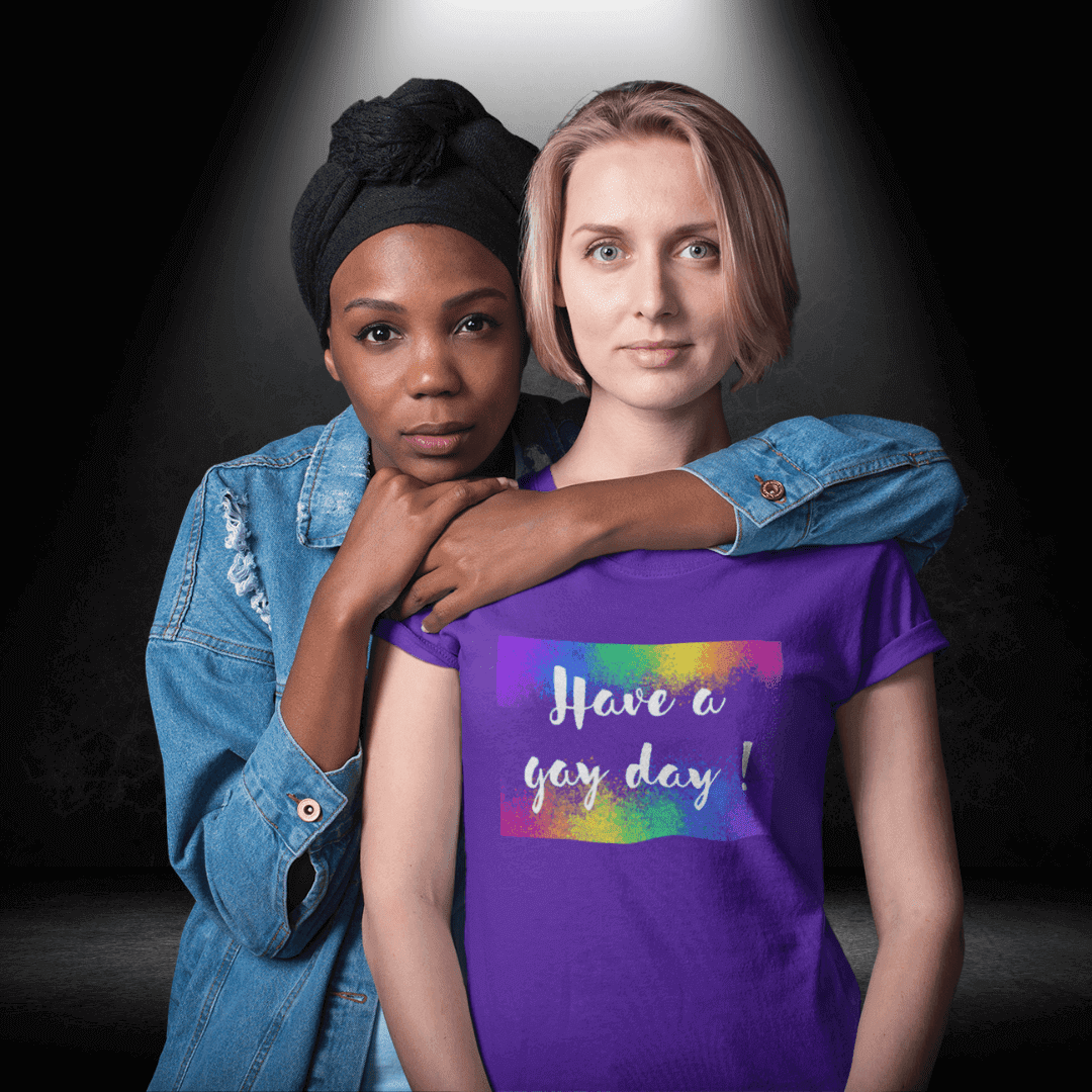 LGBTQ+ Wear it Purple Tee - Have a Gay Day - BiteMeNow